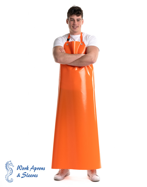 Star – Αδιάβροχη ολόσωμη πορτοκαλί Pol/PVC ποδιά