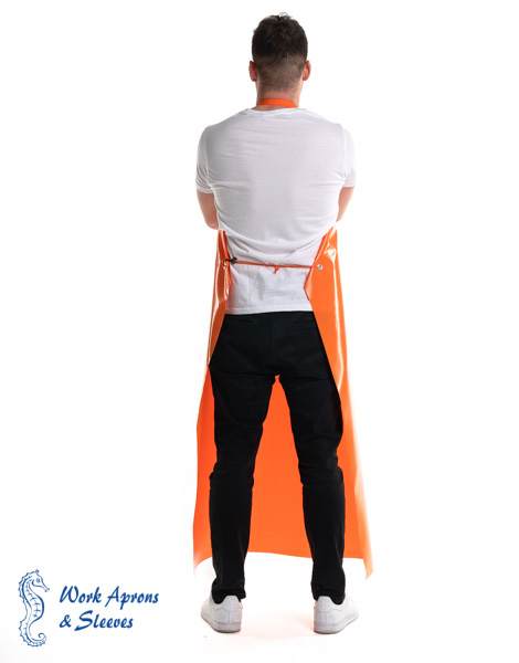 Star – Αδιάβροχη ολόσωμη πορτοκαλί Pol/PVC ποδιά