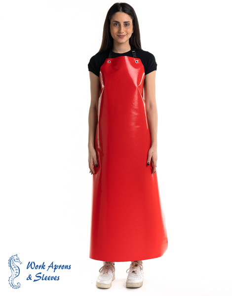 Star – Αδιάβροχη ολόσωμη κόκκινη Pol/PVC ποδιά