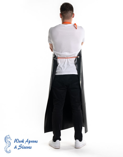 Star – Αδιάβροχη ολόσωμη μαύρη Pol/PVC ποδιά