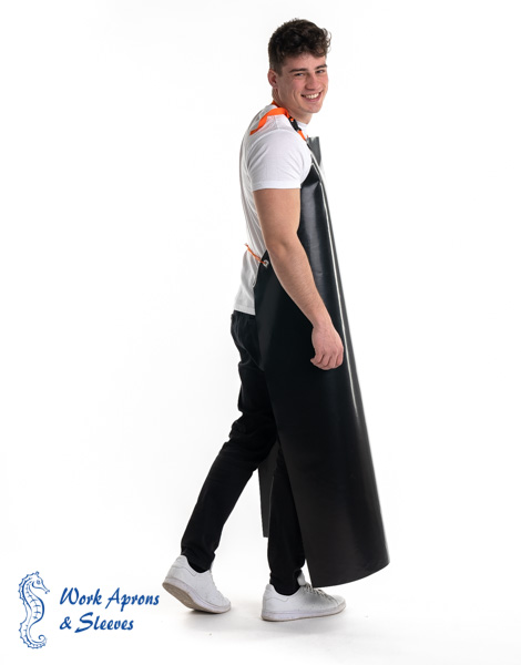 Star – Αδιάβροχη ολόσωμη μαύρη Pol/PVC ποδιά