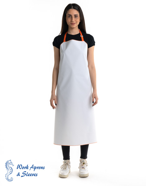 Taftas – Αδιάβροχη πολυεστερική λευκή ποδιά