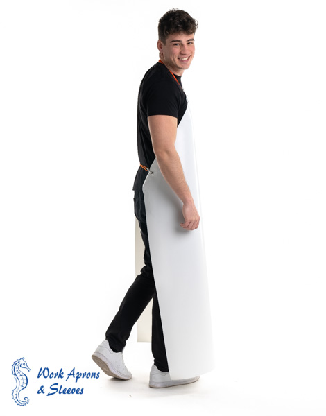 Star – Αδιάβροχη ολόσωμη λευκή Pol/PVC ποδιά