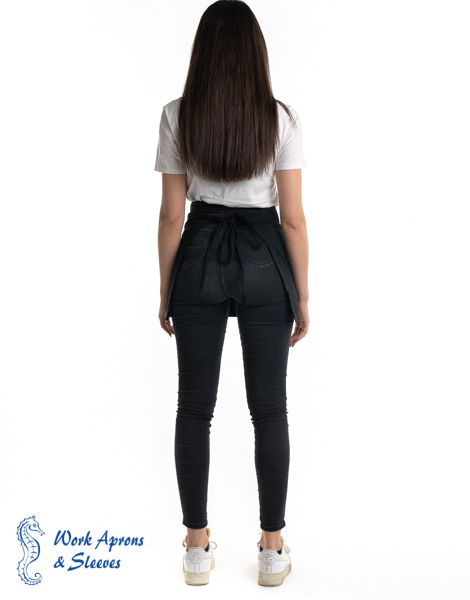 Waist apron – Μαύρη ποδιά μέσης με δύο τσέπες