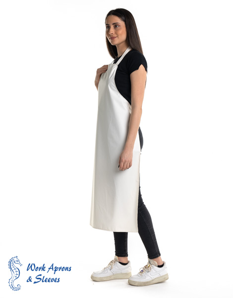 Divine – Αδιάβροχη λευκή ποδιά με αντοχή σε μύκητες/βακτήρια