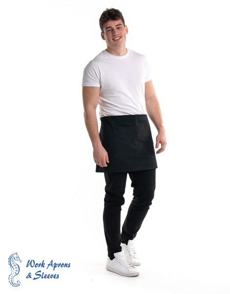 Waist apron – Μαύρη ποδιά μέσης με δύο τσέπες