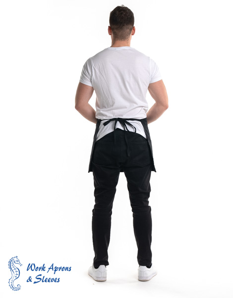 Waist apron – Μαύρη ποδιά μέσης με δύο τσέπες
