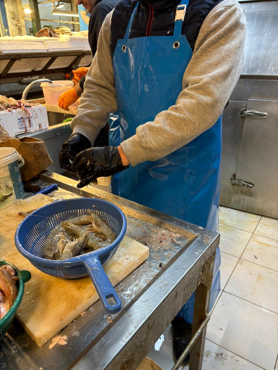 Foodline – Αδιάβροχη μπλε ρουά ποδιά πολυουρεθάνης